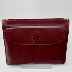 Cartier Leather Clutch with Gold Accents- Project